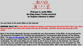 What Audio-bible.com website looked like in 2021 (2 years ago)