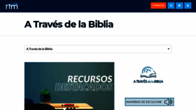 What Atravesdelabiblia.org website looked like in 2021 (2 years ago)