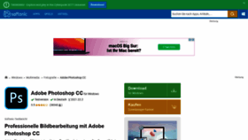 What Adobe-photoshop.softonic.de website looked like in 2021 (2 years ago)
