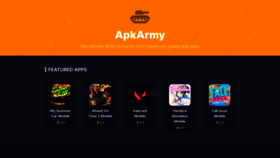 What Apkarmy.com website looked like in 2021 (2 years ago)