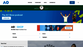 What Australianopen.com website looked like in 2021 (2 years ago)