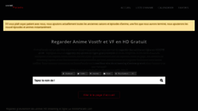What Animeparadis.com website looked like in 2021 (2 years ago)