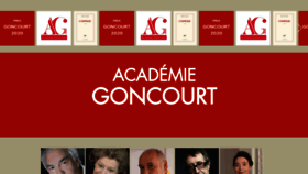 What Academiegoncourt.com website looked like in 2021 (2 years ago)
