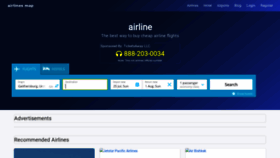 What Airlinesmap.com website looked like in 2021 (2 years ago)