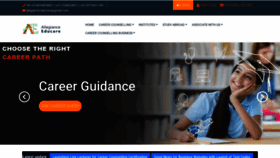 What Allegiance-educare.in website looked like in 2021 (2 years ago)