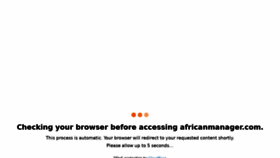 What Africanmanager.com website looked like in 2021 (2 years ago)