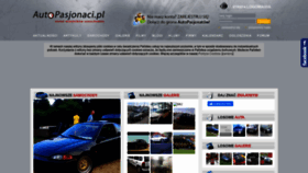 What Autopasjonaci.pl website looked like in 2021 (2 years ago)