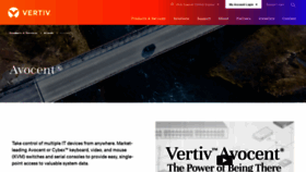 What Avocent.com website looked like in 2021 (3 years ago)