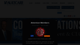 What Aultcare.com website looked like in 2021 (2 years ago)
