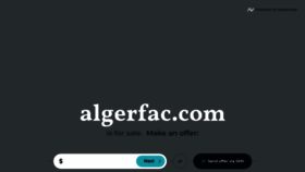What Algerfac.com website looked like in 2021 (2 years ago)