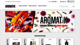 What Aromatik.rs website looked like in 2021 (2 years ago)