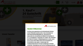 What Apotheke.de website looked like in 2021 (2 years ago)