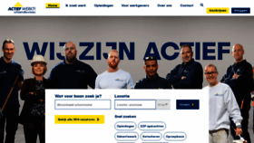 What Actiefwerkt.nl website looked like in 2021 (4 years ago)