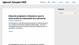 What Agencia7.com website looked like in 2021 (2 years ago)