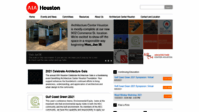 What Aiahouston.org website looked like in 2021 (2 years ago)