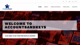 What Accountsandkeys.com website looked like in 2021 (2 years ago)