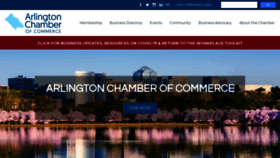 What Arlingtonchamber.org website looked like in 2021 (2 years ago)