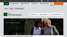 What Aok-pflegeheimnavigator.de website looked like in 2021 (2 years ago)