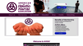 What Ahna.org website looked like in 2021 (2 years ago)