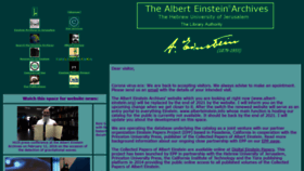 What Albert-einstein.org website looked like in 2021 (2 years ago)