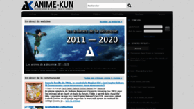 What Anime-kun.net website looked like in 2021 (2 years ago)