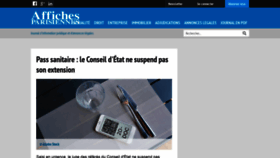 What Affiches-parisiennes.com website looked like in 2021 (3 years ago)