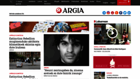 What Argia.com website looked like in 2021 (2 years ago)