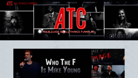 What Allthingscomedy.com website looked like in 2021 (2 years ago)
