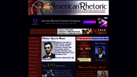 What Americanrhetoric.com website looked like in 2021 (2 years ago)