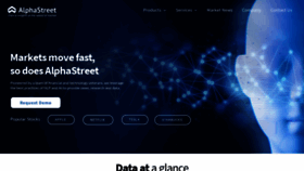 What Alphastreet.com website looked like in 2021 (2 years ago)