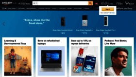 What Amazon.me website looked like in 2021 (2 years ago)