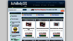 What Autobody101.com website looked like in 2021 (2 years ago)