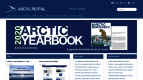 What Arcticportal.org website looked like in 2021 (2 years ago)