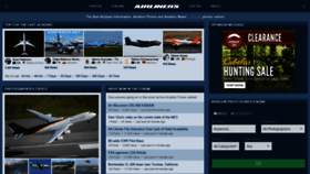 What Airliners.net website looked like in 2021 (2 years ago)