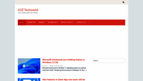 What A2ztechworld.com website looked like in 2021 (2 years ago)