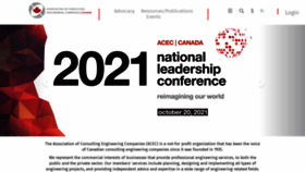 What Acec.ca website looked like in 2021 (2 years ago)