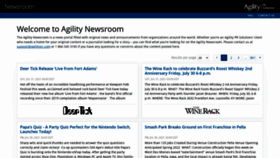 What Agilitypr.news website looked like in 2021 (2 years ago)