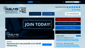 What Aslms.org website looked like in 2021 (2 years ago)