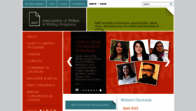 What Awpwriter.org website looked like in 2021 (4 years ago)