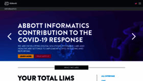 What Abbottinformatics.com website looked like in 2021 (2 years ago)