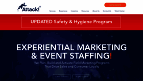 What Attackmarketing.com website looked like in 2021 (2 years ago)