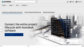 What Autodesk.ca website looked like in 2021 (2 years ago)