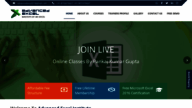 What Advancedexcel.net website looked like in 2021 (3 years ago)