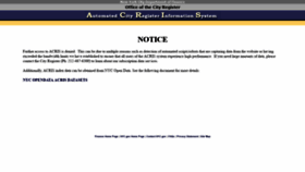 What A836-acris.nyc.gov website looked like in 2021 (2 years ago)