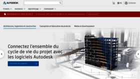 What Autodesk.fr website looked like in 2021 (3 years ago)