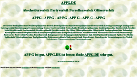 What Appg.de website looked like in 2021 (2 years ago)