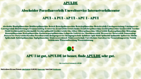What Apui.de website looked like in 2021 (2 years ago)