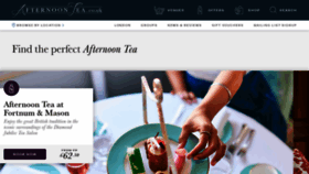 What Afternoontea.co.uk website looked like in 2021 (2 years ago)