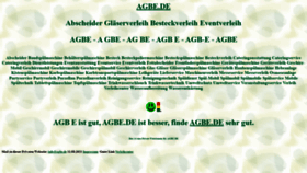 What Agbe.de website looked like in 2021 (2 years ago)