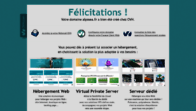 What Alyssea.fr website looked like in 2021 (2 years ago)